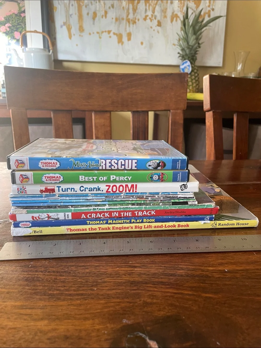 12 Thomas & Friends Mixed Lot Books DVD Activity Set Used Train Theme
